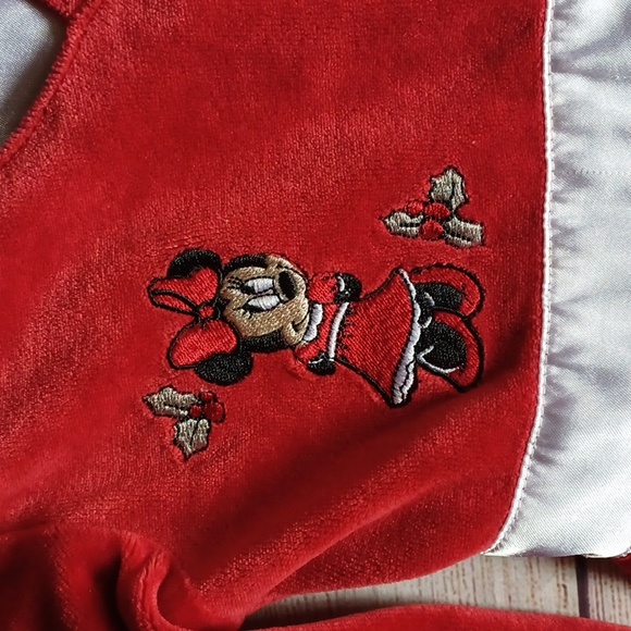 Disney Holiday mini mouse dress. Red velvet. Girls size 4. - Picture 2 of 5